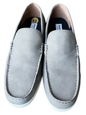Madden Men’s Casual Dress Shoes Loafers w Ortholite mushroom w brown trim 12